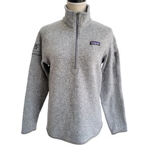 Patagonia‎ Women's Better Sweater Quarter Zip Pullover Size M